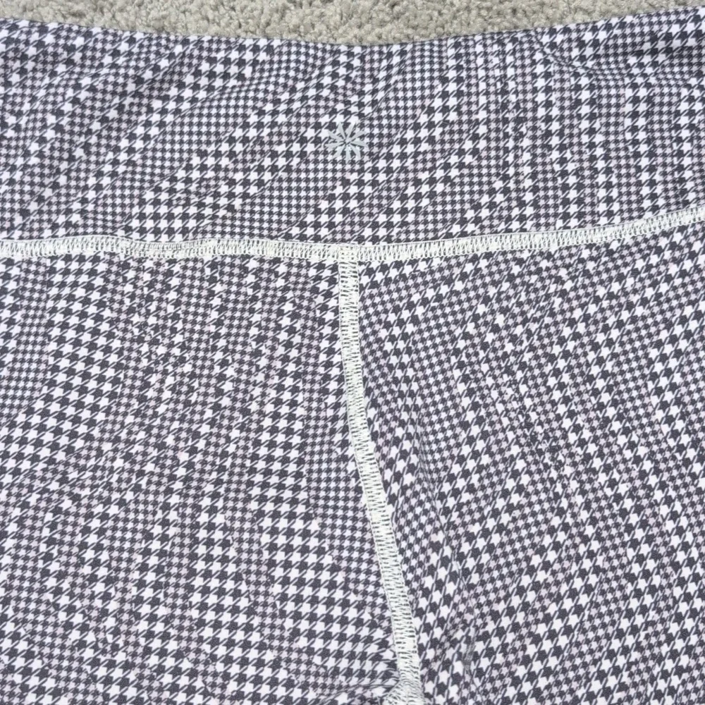 Athleta Girl High Rise Chit Chat Flare Workout Pants Houndstooth Checkered Sz 14